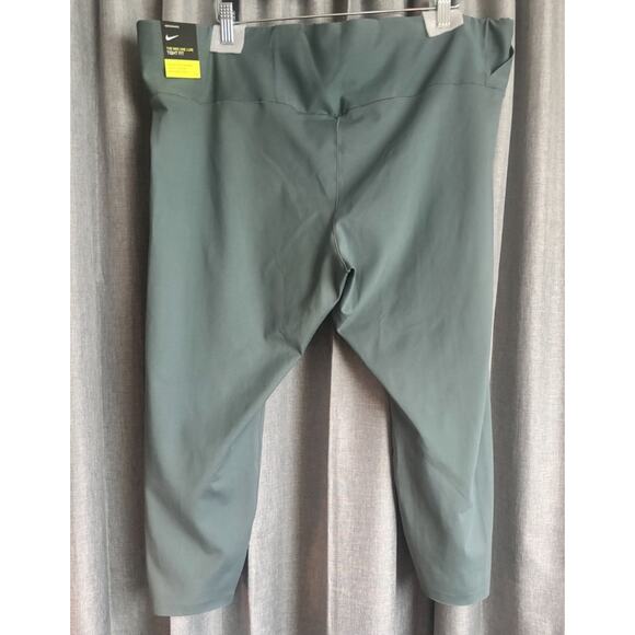 Nike One Tight Performance Leggings, Color Blue Green, Women Plus Size 3X - Picture 2 of 13